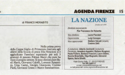 Articolo su “La  Nazione”